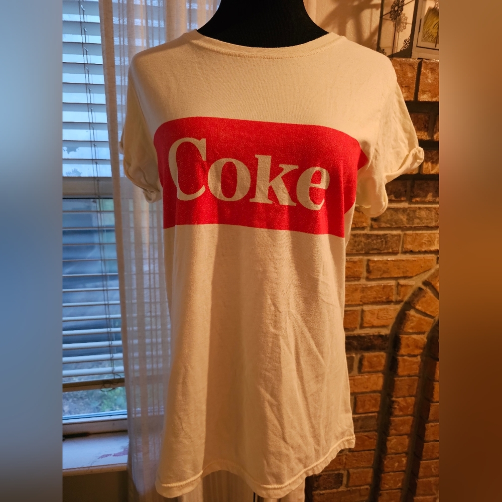 42. NWOT Coca-Cola Short Sleeve T-shirt Designed by Project Karma, Size L